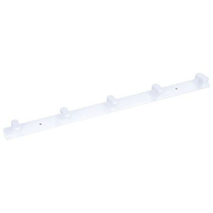 Wall Mounted Coat Rack Modern Stylish Coat Hanger Rack with 5 Hooks for Bathroom Living Room White V1294-YM0523-3112220037311