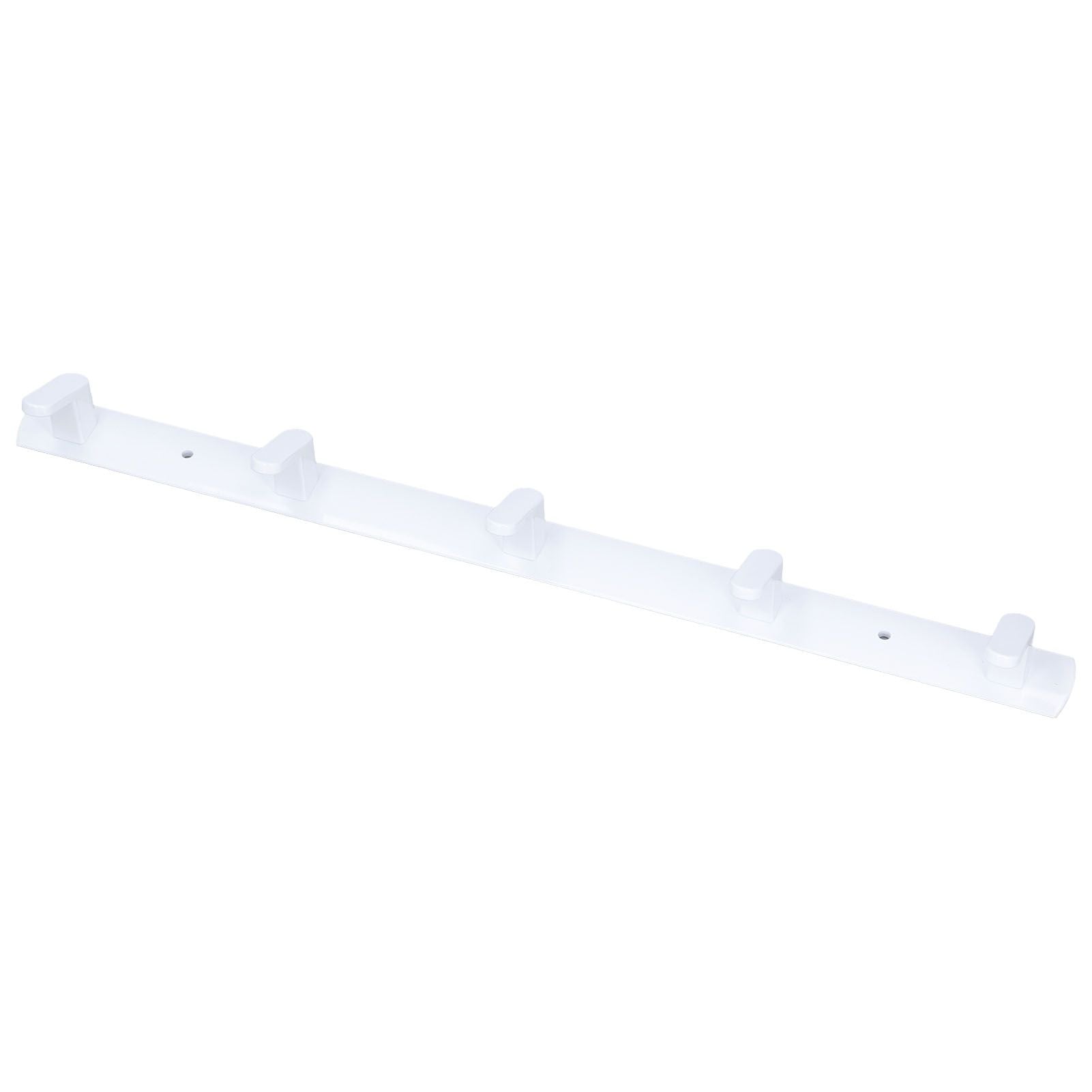 Wall Mounted Coat Rack Modern Stylish Coat Hanger Rack with 5 Hooks for Bathroom Living Room White V1294-YM0523-3112220037311