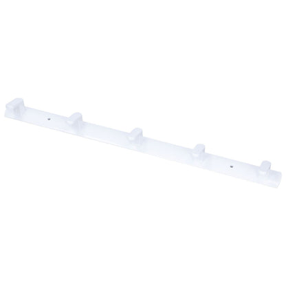 Wall Mounted Coat Rack Modern Stylish Coat Hanger Rack with 5 Hooks for Bathroom Living Room White V1294-YM0523-3112220037311