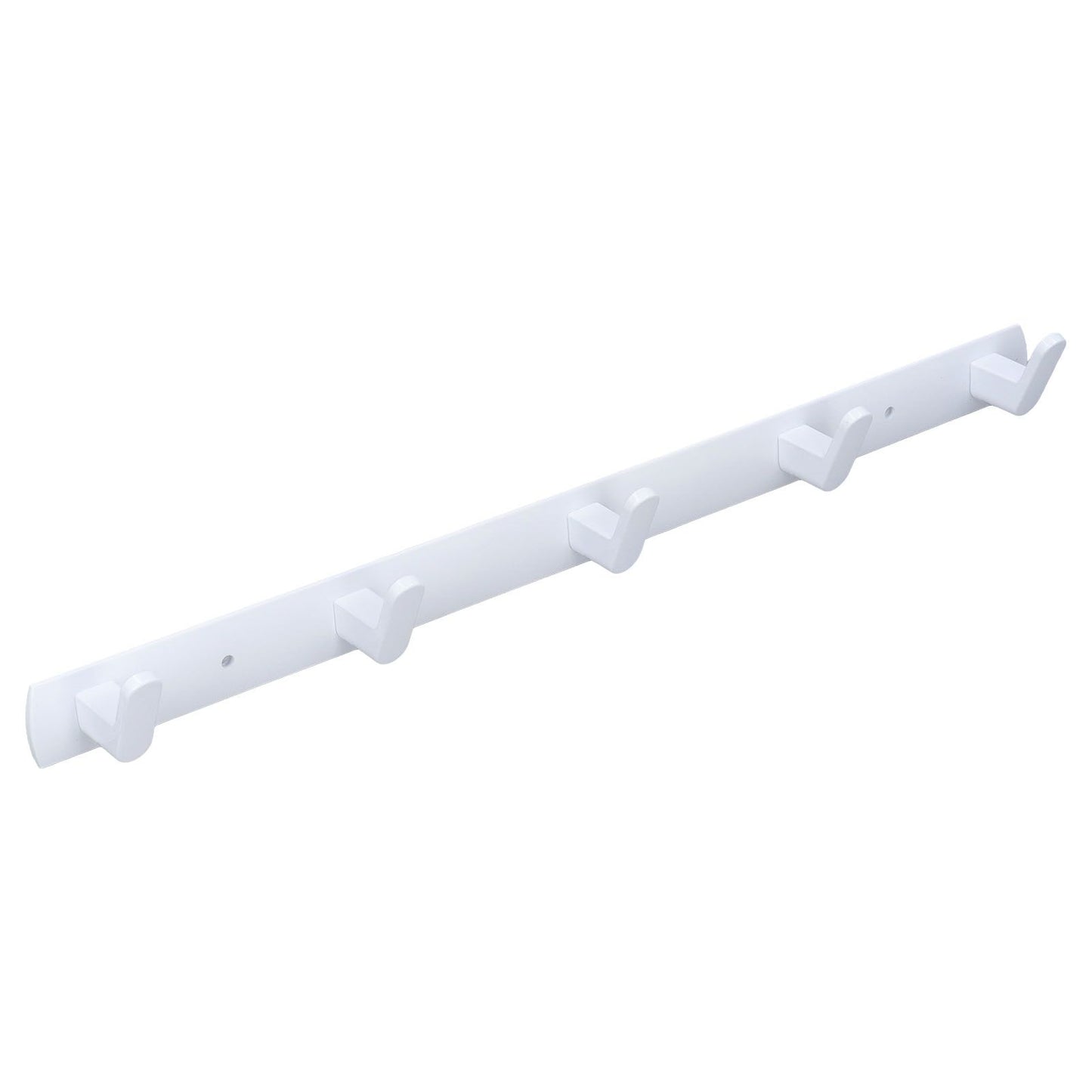 Wall Mounted Coat Rack Modern Stylish Coat Hanger Rack with 5 Hooks for Bathroom Living Room White V1294-YM0523-3112220037311