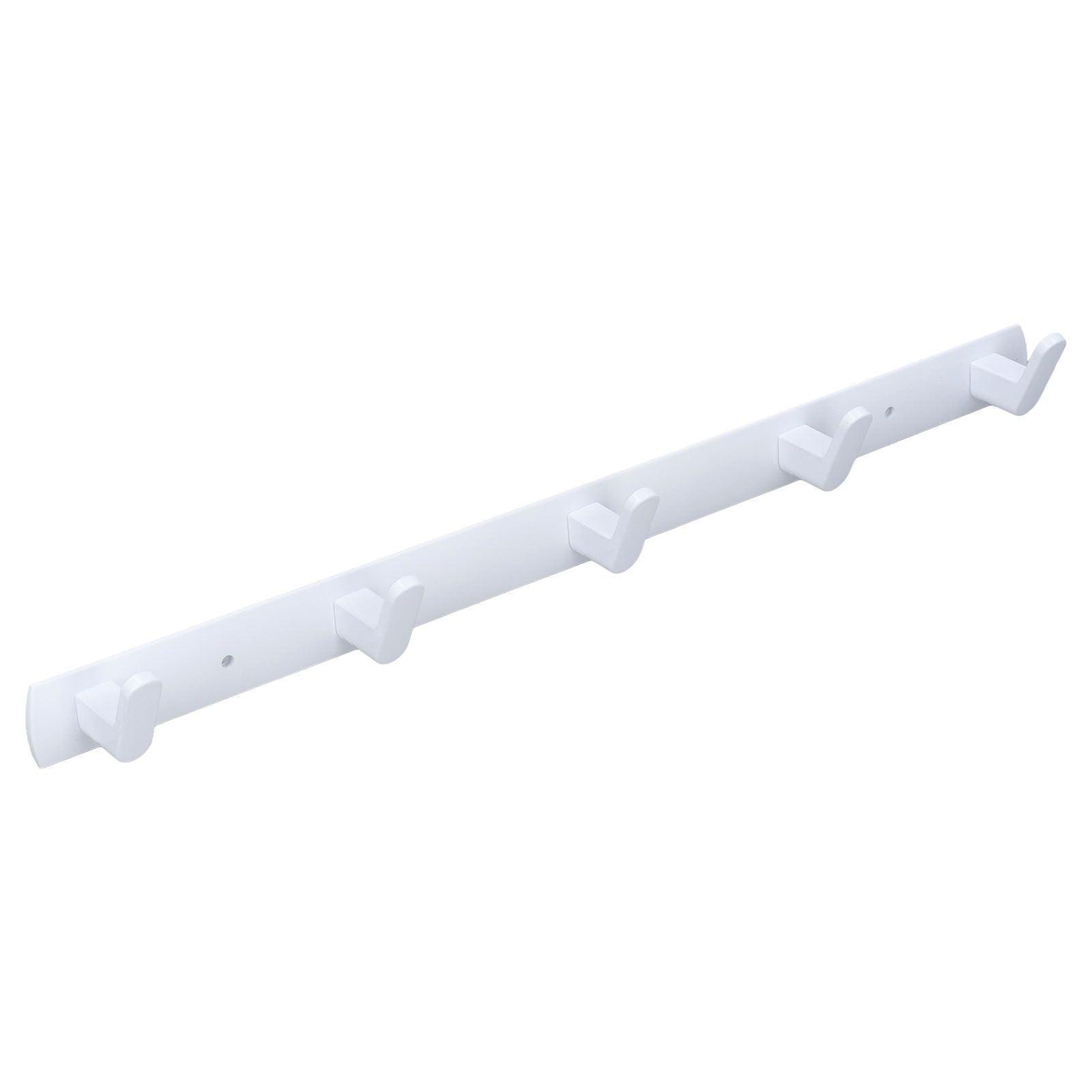 Wall Mounted Coat Rack Modern Stylish Coat Hanger Rack with 5 Hooks for Bathroom Living Room White V1294-YM0523-3112220037311