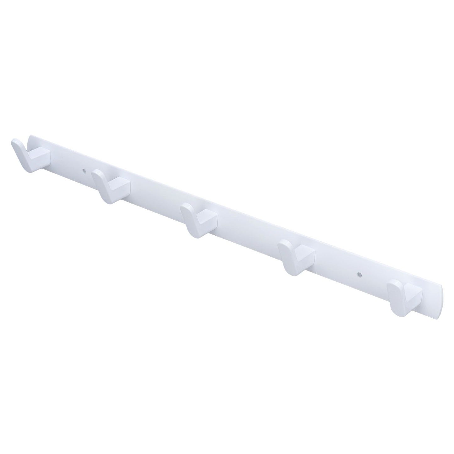 Wall Mounted Coat Rack Modern Stylish Coat Hanger Rack with 5 Hooks for Bathroom Living Room White V1294-YM0523-3112220037311