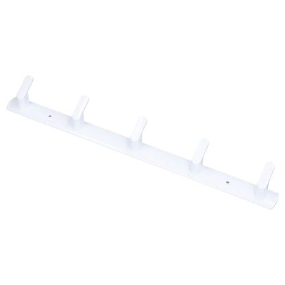 Wall Mounted Coat Rack Modern Stylish Coat Hanger Rack with 5 Hooks for Bathroom Living Room White V1294-YM0523-3112220037311