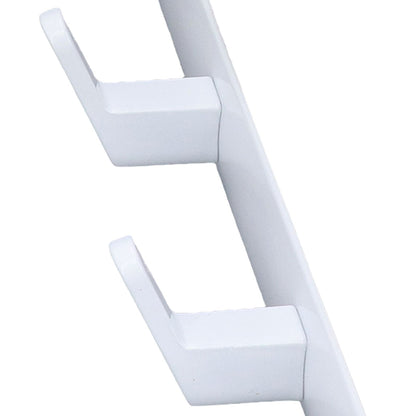 Wall Mounted Coat Rack Modern Stylish Coat Hanger Rack with 5 Hooks for Bathroom Living Room White V1294-YM0523-3112220037311