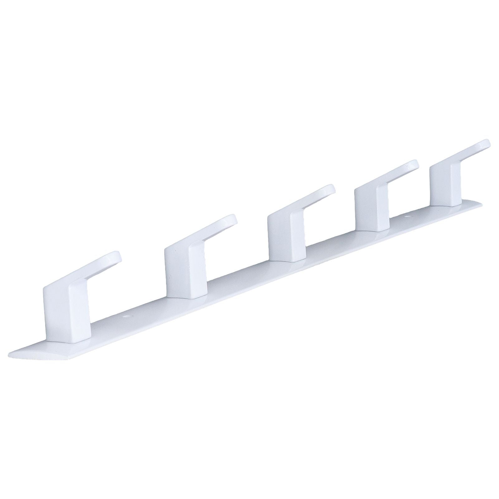 Wall Mounted Coat Rack Modern Stylish Coat Hanger Rack with 5 Hooks for Bathroom Living Room White V1294-YM0523-3112220037311
