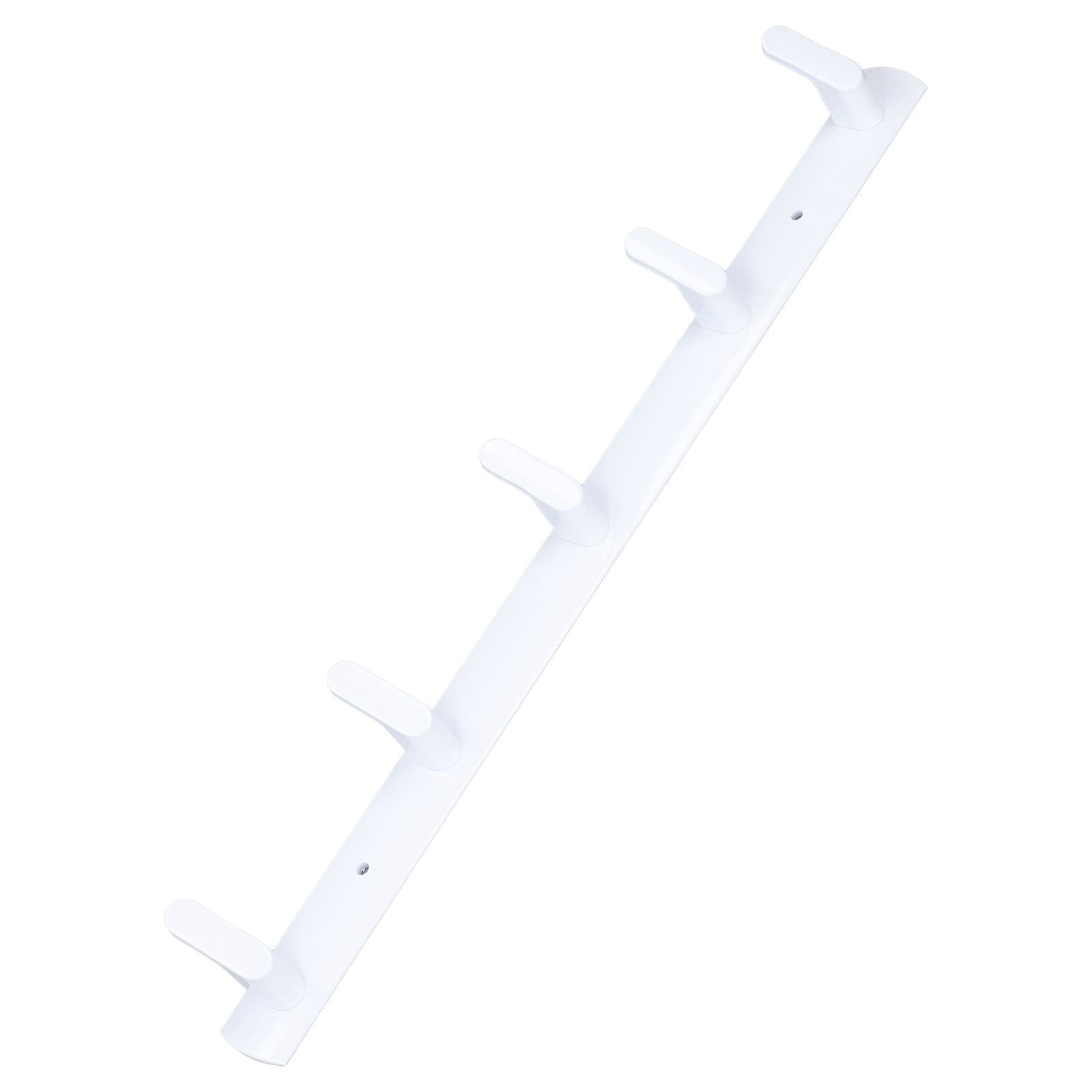 Wall Mounted Coat Rack Modern Stylish Coat Hanger Rack with 5 Hooks for Bathroom Living Room White V1294-YM0523-3112220037311