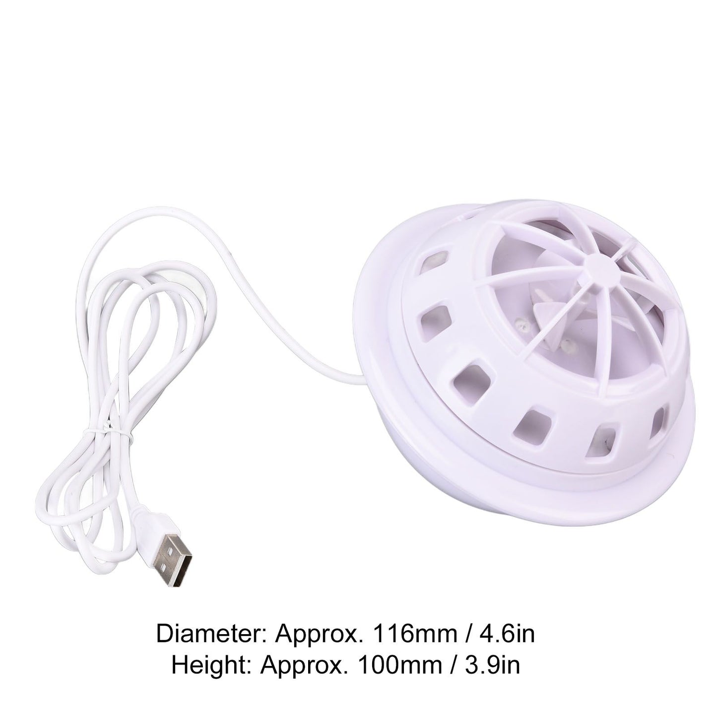 Mini Ultrasonic Dishwasher Portable USB Household Fruit Dishwasher for Home KitchenWhite V1294-YM0523-3113210186111