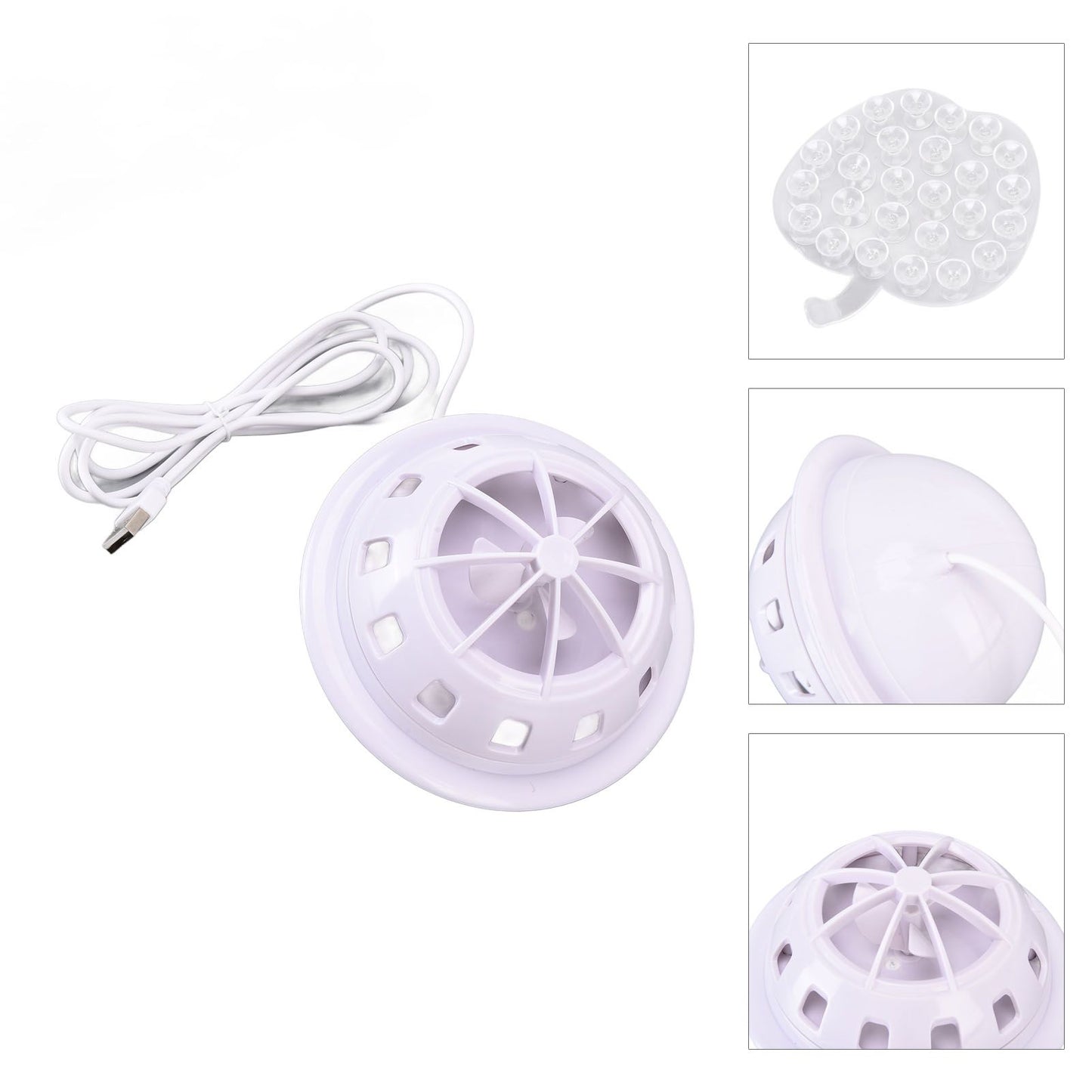 Mini Ultrasonic Dishwasher Portable USB Household Fruit Dishwasher for Home KitchenWhite V1294-YM0523-3113210186111