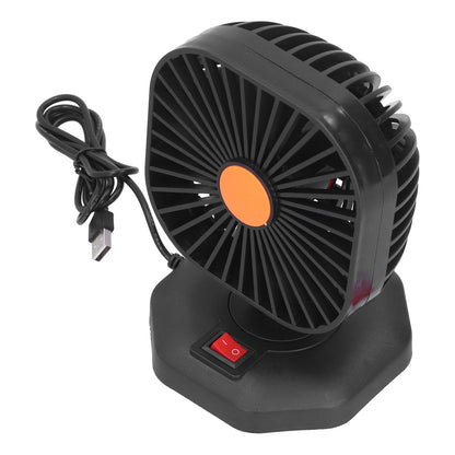 USB Car Fan ABS 360 degrees Rotatable Single Headed USB Charging Mini Car Cooling Fan 5V 2A V1294-YM0523-3113210202811