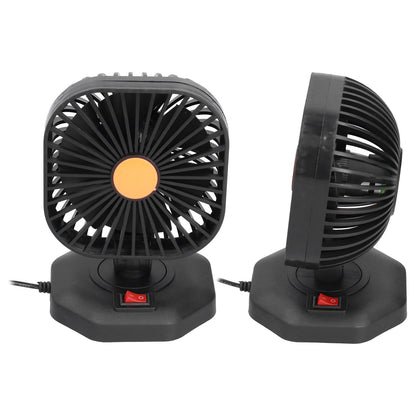 USB Car Fan ABS 360 degrees Rotatable Single Headed USB Charging Mini Car Cooling Fan 5V 2A V1294-YM0523-3113210202811