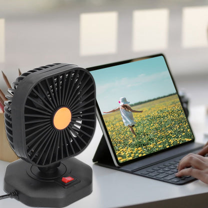 USB Car Fan ABS 360 degrees Rotatable Single Headed USB Charging Mini Car Cooling Fan 5V 2A V1294-YM0523-3113210202811