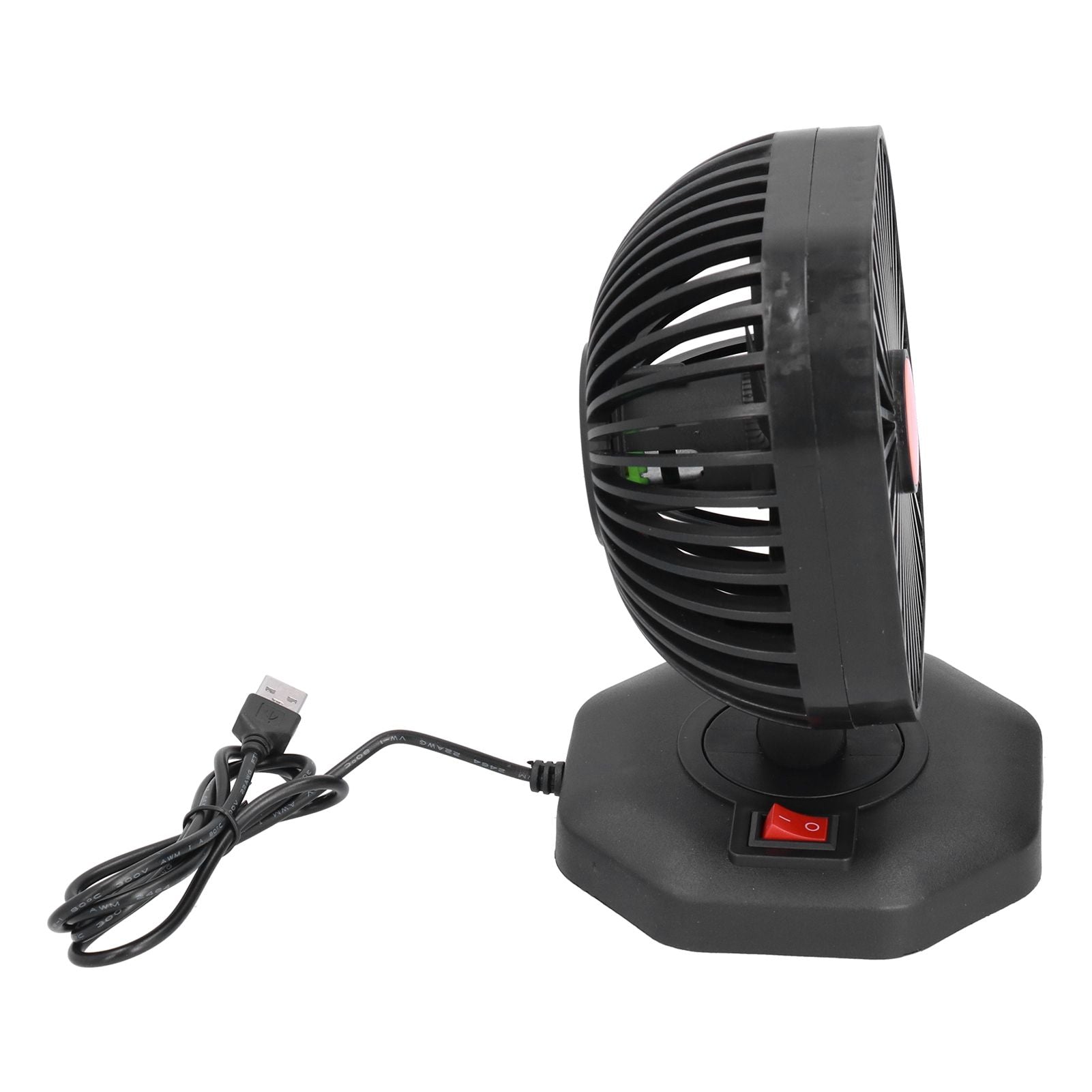 USB Car Fan ABS 360 degrees Rotatable Single Headed USB Charging Mini Car Cooling Fan 5V 2A V1294-YM0523-3113210202811