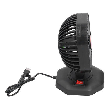 USB Car Fan ABS 360 degrees Rotatable Single Headed USB Charging Mini Car Cooling Fan 5V 2A V1294-YM0523-3113210202811