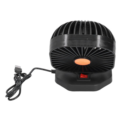 USB Car Fan ABS 360 degrees Rotatable Single Headed USB Charging Mini Car Cooling Fan 5V 2A V1294-YM0523-3113210202811