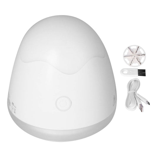 Mini Fabric Shaver Rechargeable Portable Sweater Defuzzer with Six Stainless Steel Leaf Blade and BrushWhite V1294-YM0523-3113210207011
