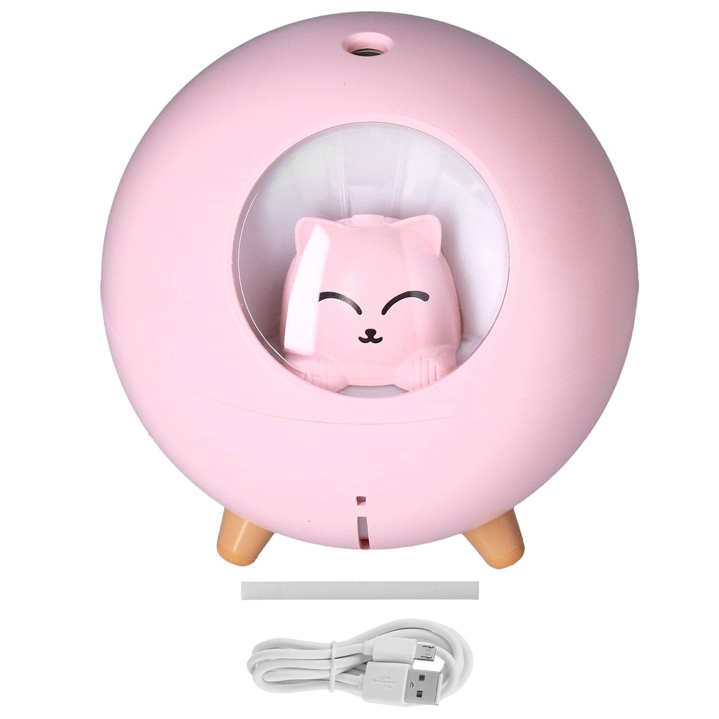 Mini Car Air Humidifier Lovely USB Cool Mist Humidifiers for Offices Bedrooms 220 MLPink V1294-YM0523-3113210208213