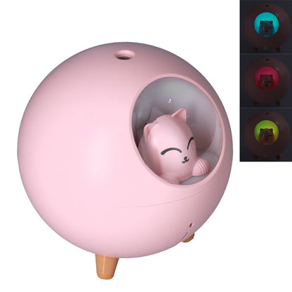 Mini Car Air Humidifier Lovely USB Cool Mist Humidifiers for Offices Bedrooms 220 MLPink V1294-YM0523-3113210208213