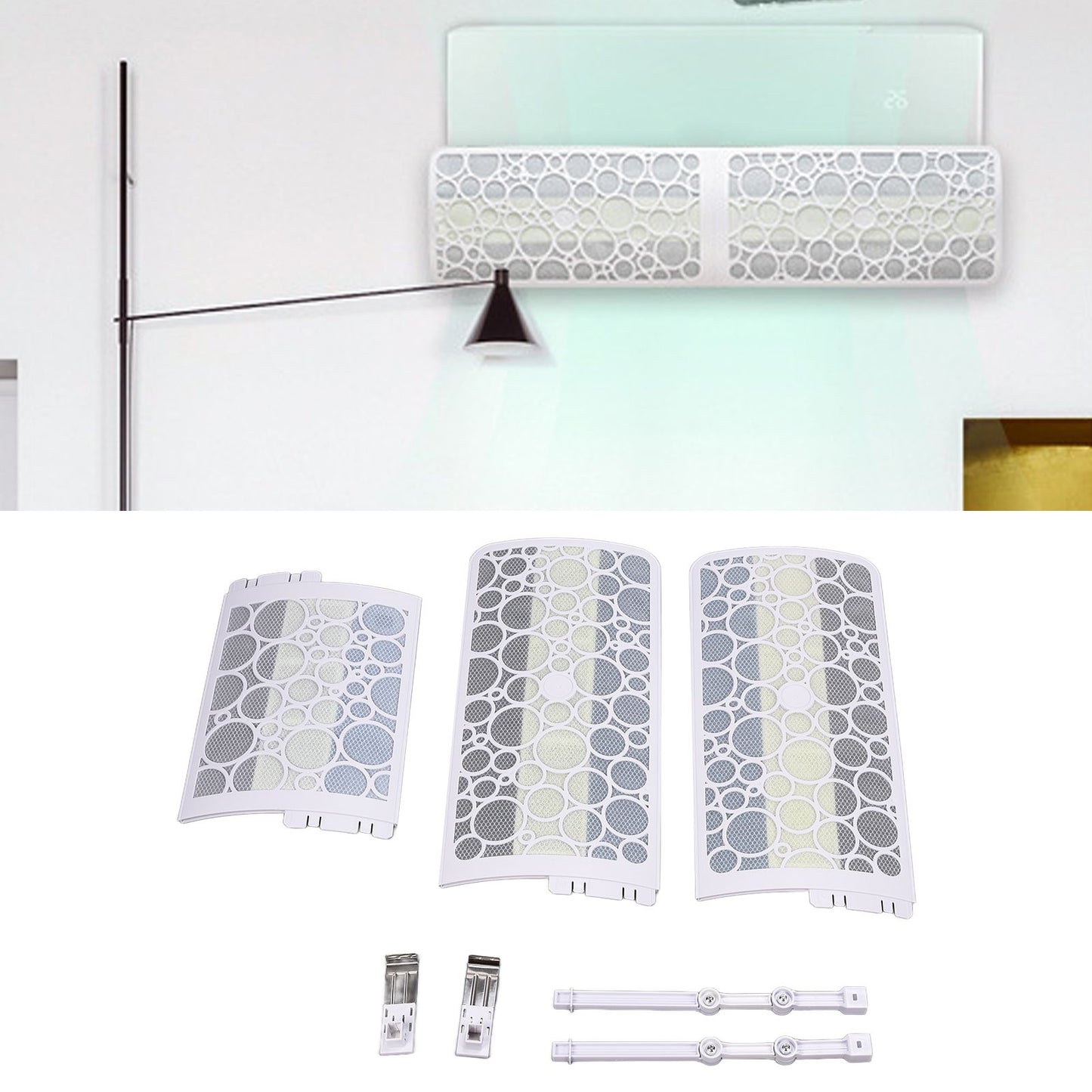 1200mm Air Conditioning Windshield 300 degrees Adjustable Anti Direct Blowing Air Outlet Deflector Baffle V1294-YM0523-3113210215811