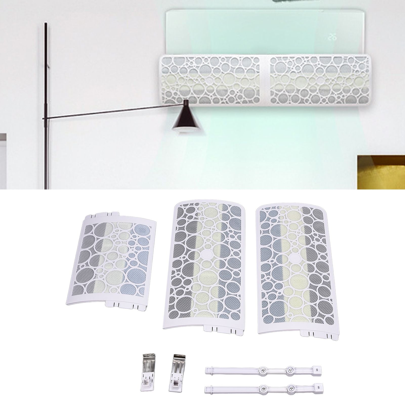 1200mm Air Conditioning Windshield 300 degrees Adjustable Anti Direct Blowing Air Outlet Deflector Baffle V1294-YM0523-3113210215811
