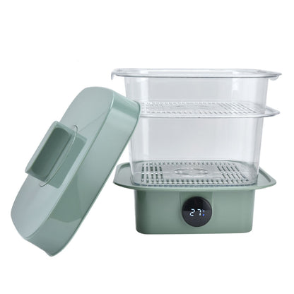 4Pcs/Set Multilayer Food Insulation Cover Transparent Leftovers Dust Cover with Temperature Panel V1294-YM0523-3113210216611