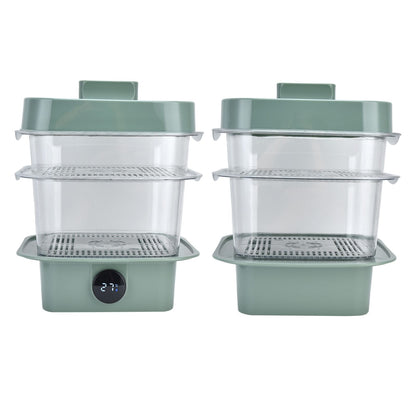 4Pcs/Set Multilayer Food Insulation Cover Transparent Leftovers Dust Cover with Temperature Panel V1294-YM0523-3113210216611