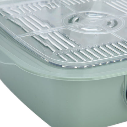 4Pcs/Set Multilayer Food Insulation Cover Transparent Leftovers Dust Cover with Temperature Panel V1294-YM0523-3113210216611