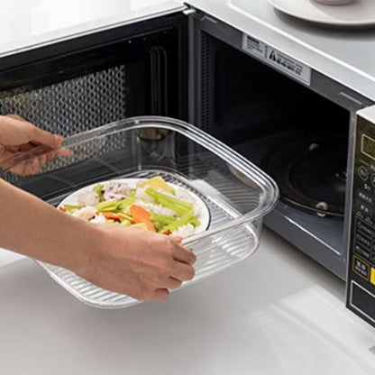 4Pcs/Set Multilayer Food Insulation Cover Transparent Leftovers Dust Cover with Temperature Panel V1294-YM0523-3113210216611
