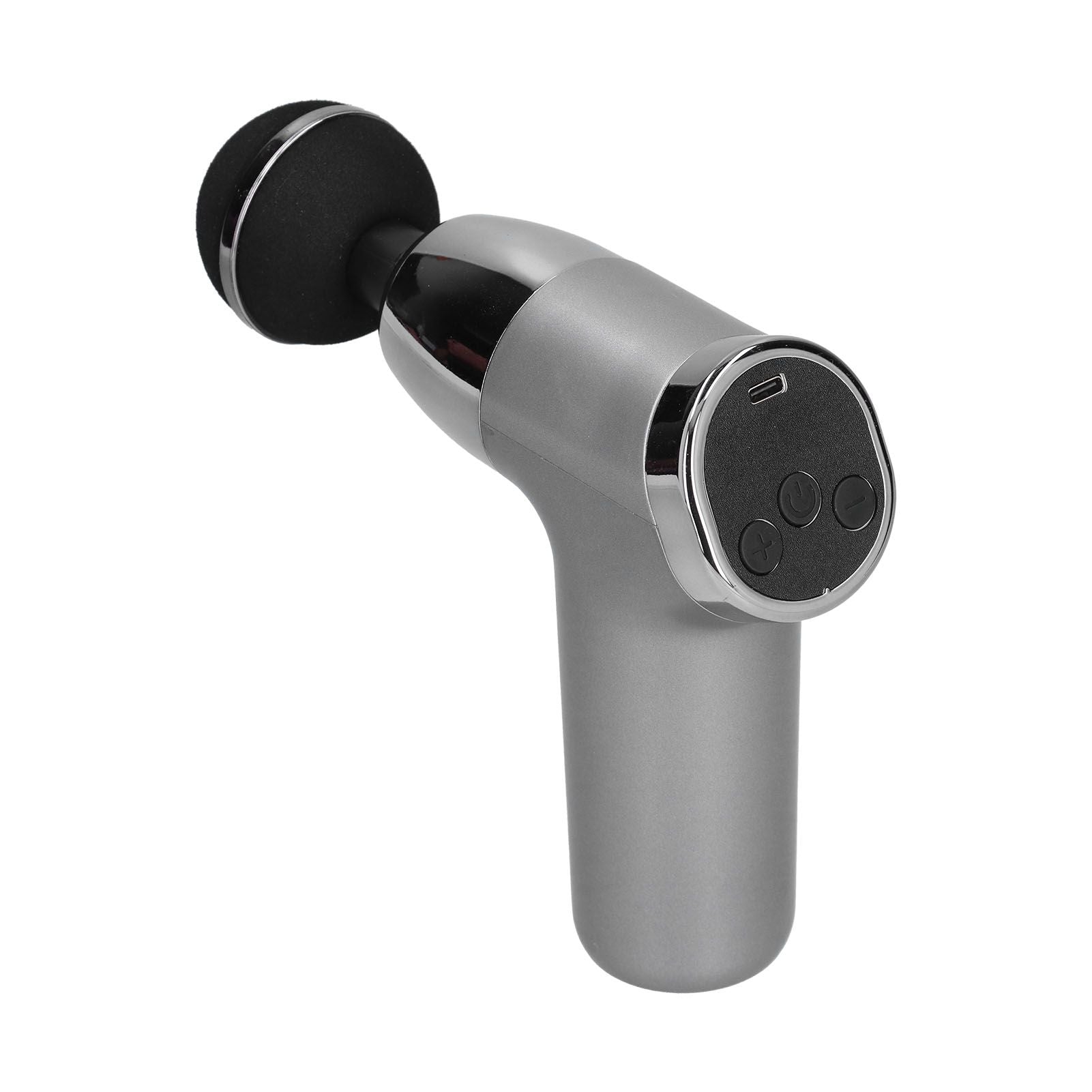 Mini Electric Muscle Massager with 20 Gears Adjustment Vibration Relaxation Equipment USB Charging Gray V1294-YM0523-3113210224411