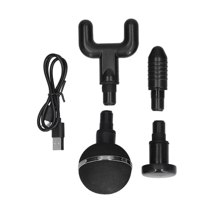 Mini Electric Muscle Massager with 20 Gears Adjustment Vibration Relaxation Equipment USB Charging Gray V1294-YM0523-3113210224411