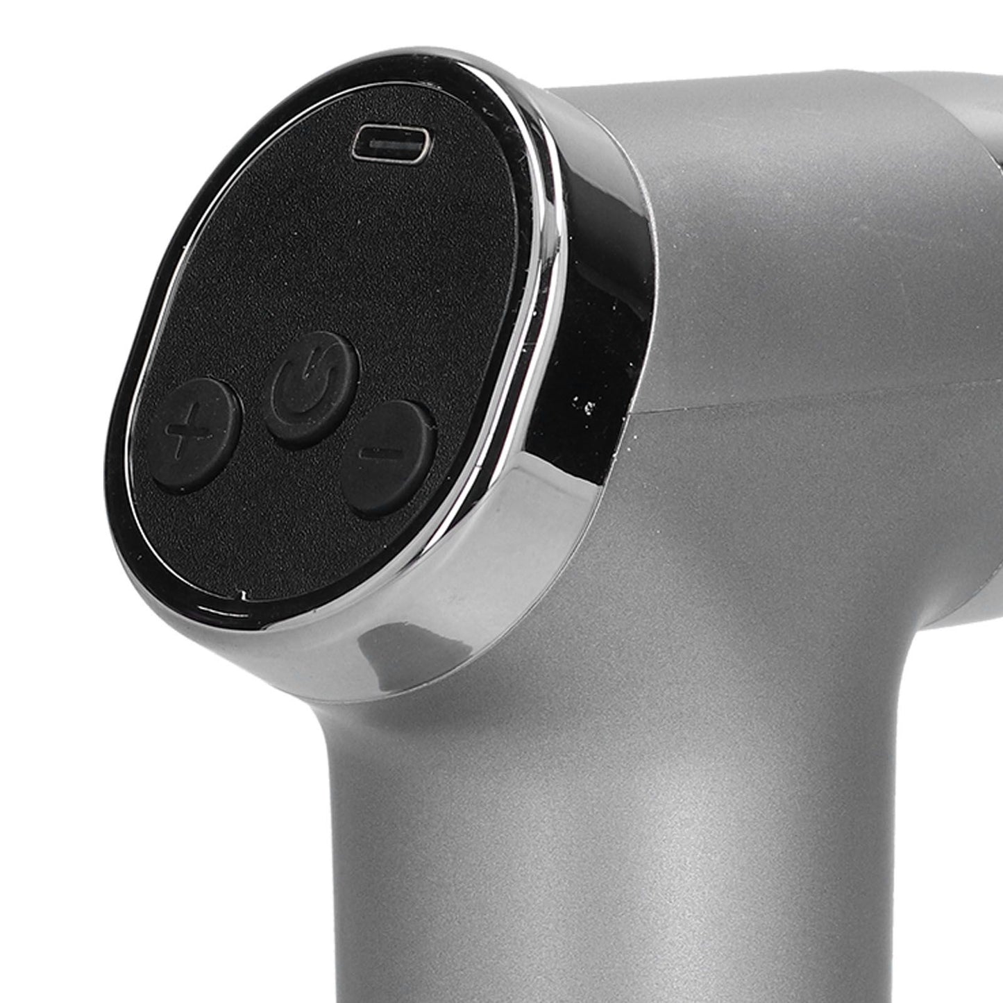 Mini Electric Muscle Massager with 20 Gears Adjustment Vibration Relaxation Equipment USB Charging Gray V1294-YM0523-3113210224411