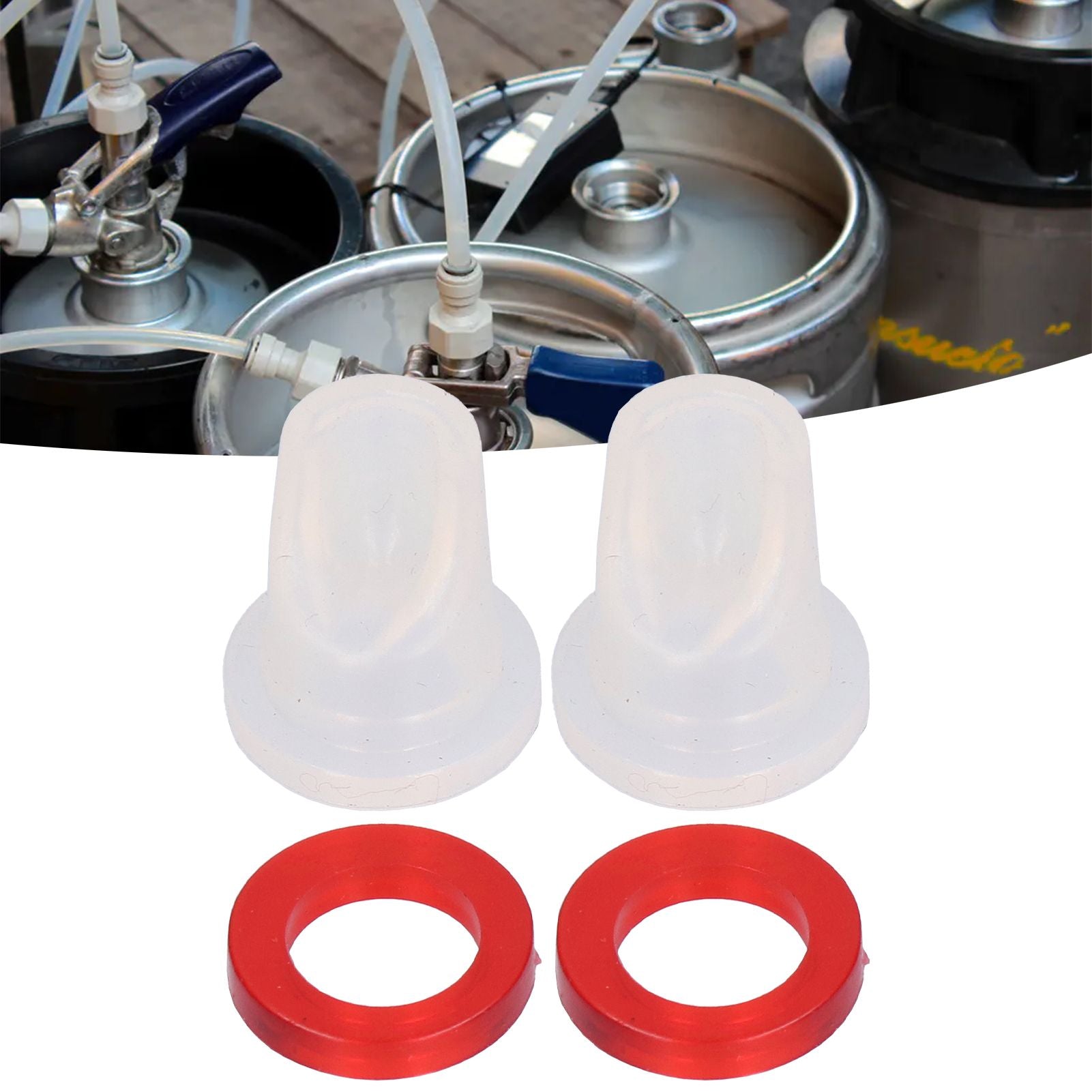 Beer Keg Coupler Check Valve and Washer Kit for D Type Coupler Taprite for Krome Sanke Couplers V1294-YM0523-3113210227411