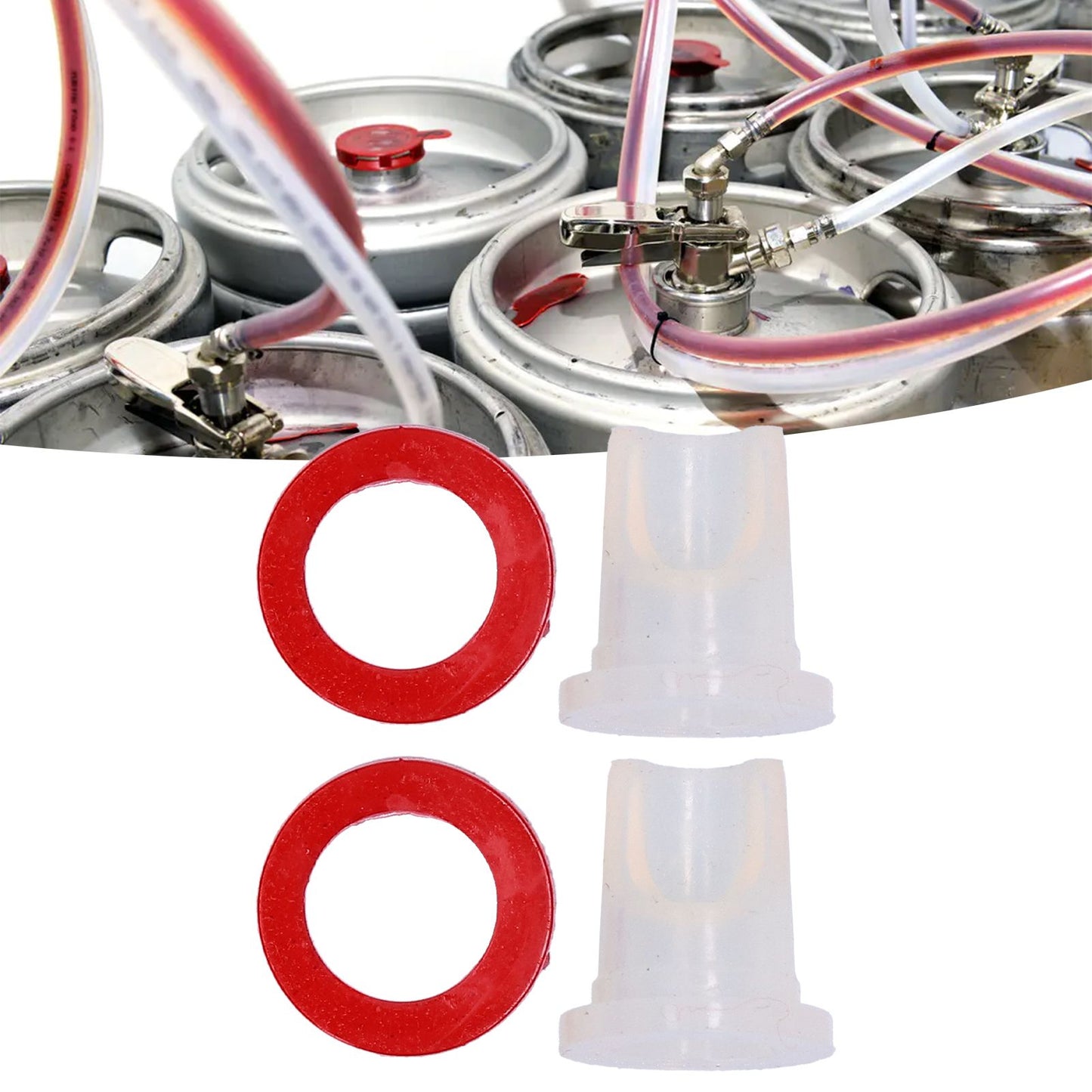 Beer Keg Coupler Check Valve and Washer Kit for D Type Coupler Taprite for Krome Sanke Couplers V1294-YM0523-3113210227411