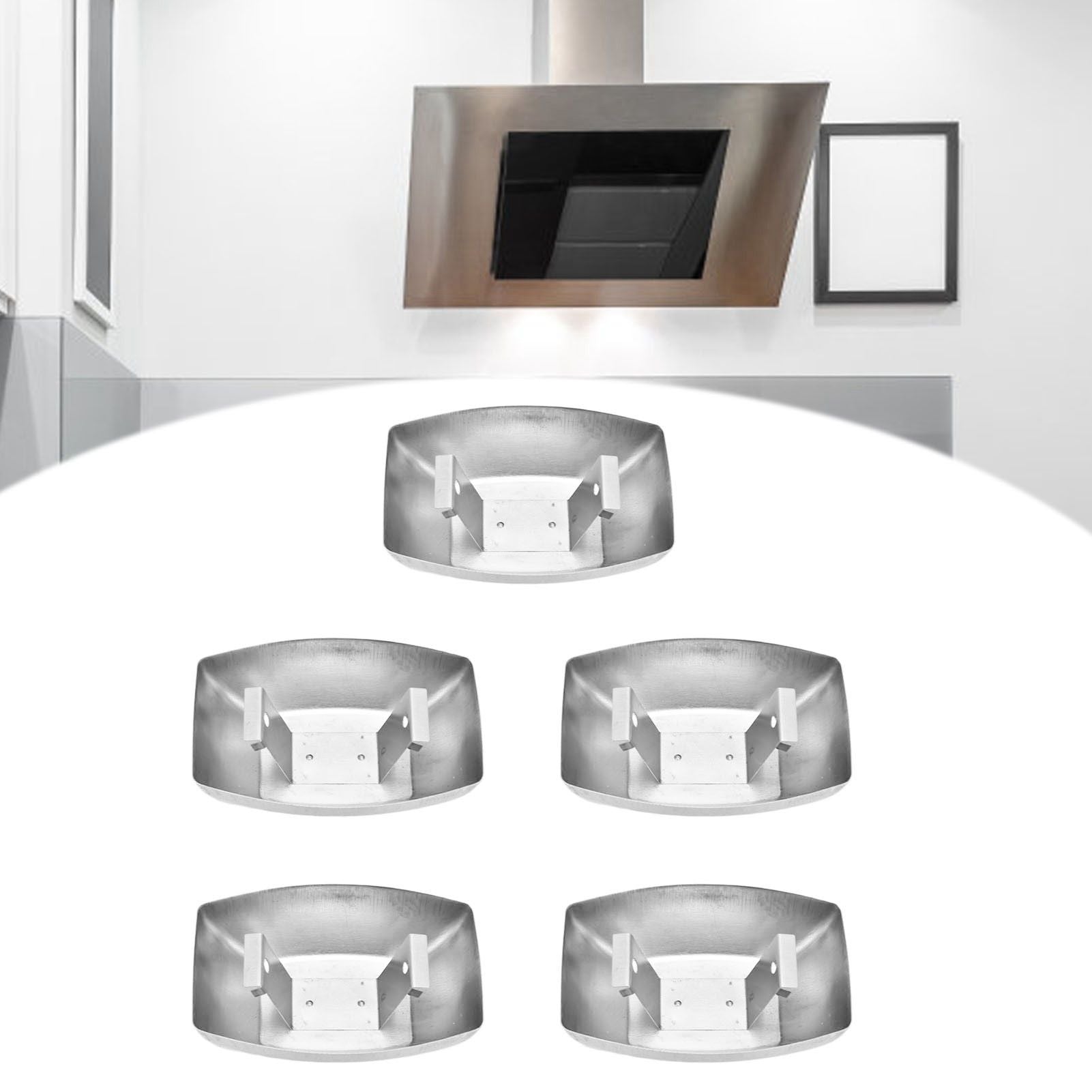5pcs Range Hood Oil Box Adjustable Stainless Steel Kitchen Range Hood Oil Collecting Cup V1294-YM0523-3113210232711