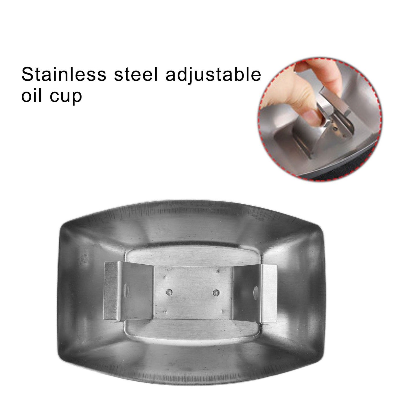 5pcs Range Hood Oil Box Adjustable Stainless Steel Kitchen Range Hood Oil Collecting Cup V1294-YM0523-3113210232711