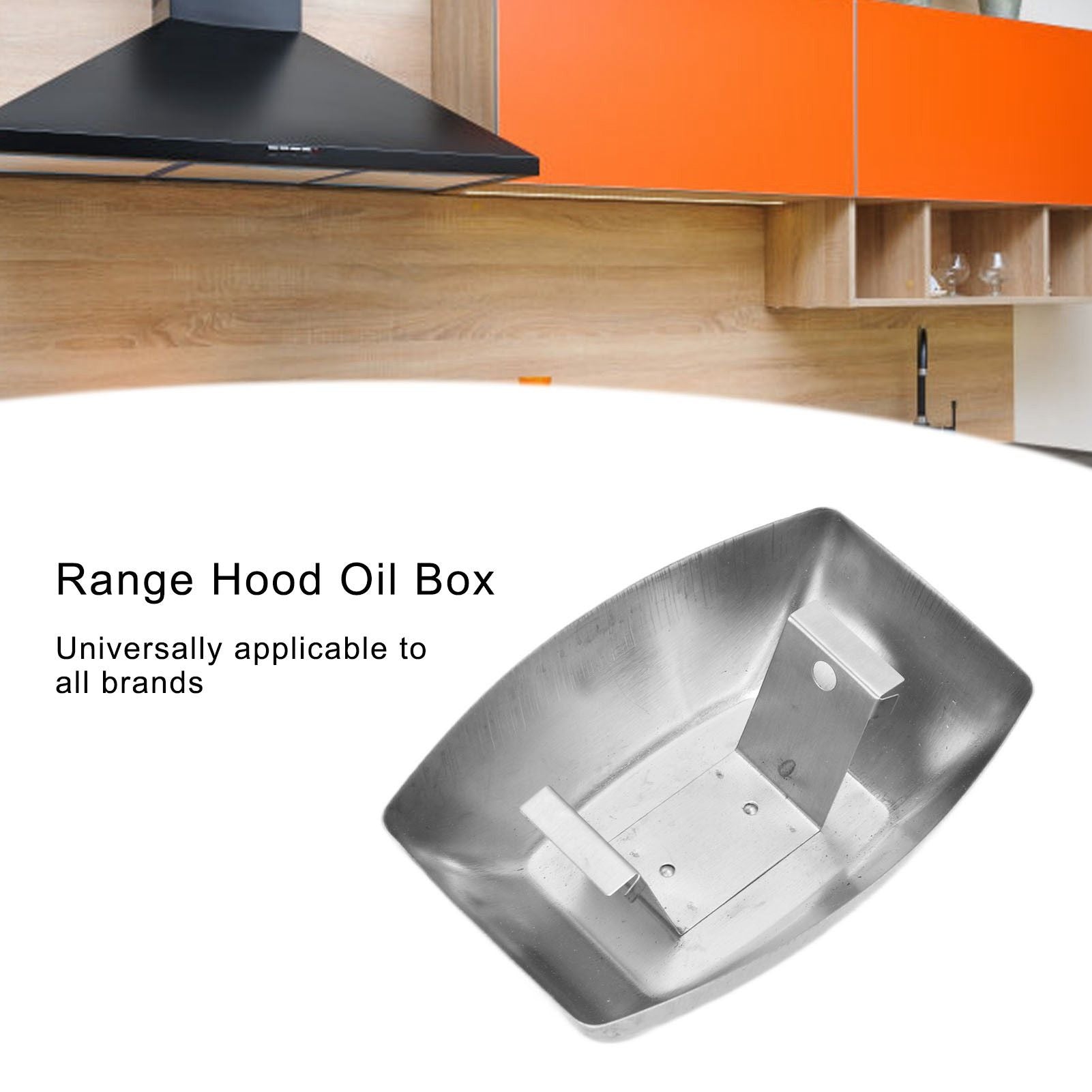 5pcs Range Hood Oil Box Adjustable Stainless Steel Kitchen Range Hood Oil Collecting Cup V1294-YM0523-3113210232711