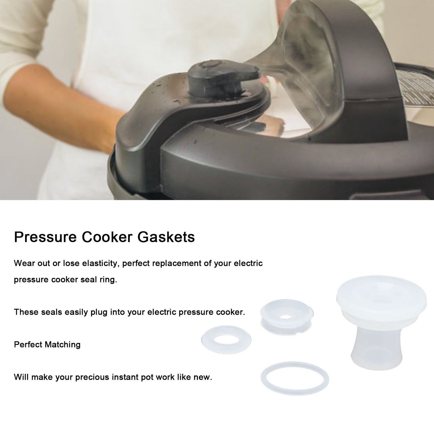 20SET Pressure Cooker Gaskets Replacement Rubber Gaskets Parts for All Brands of Models V1294-YM0523-3113210234011
