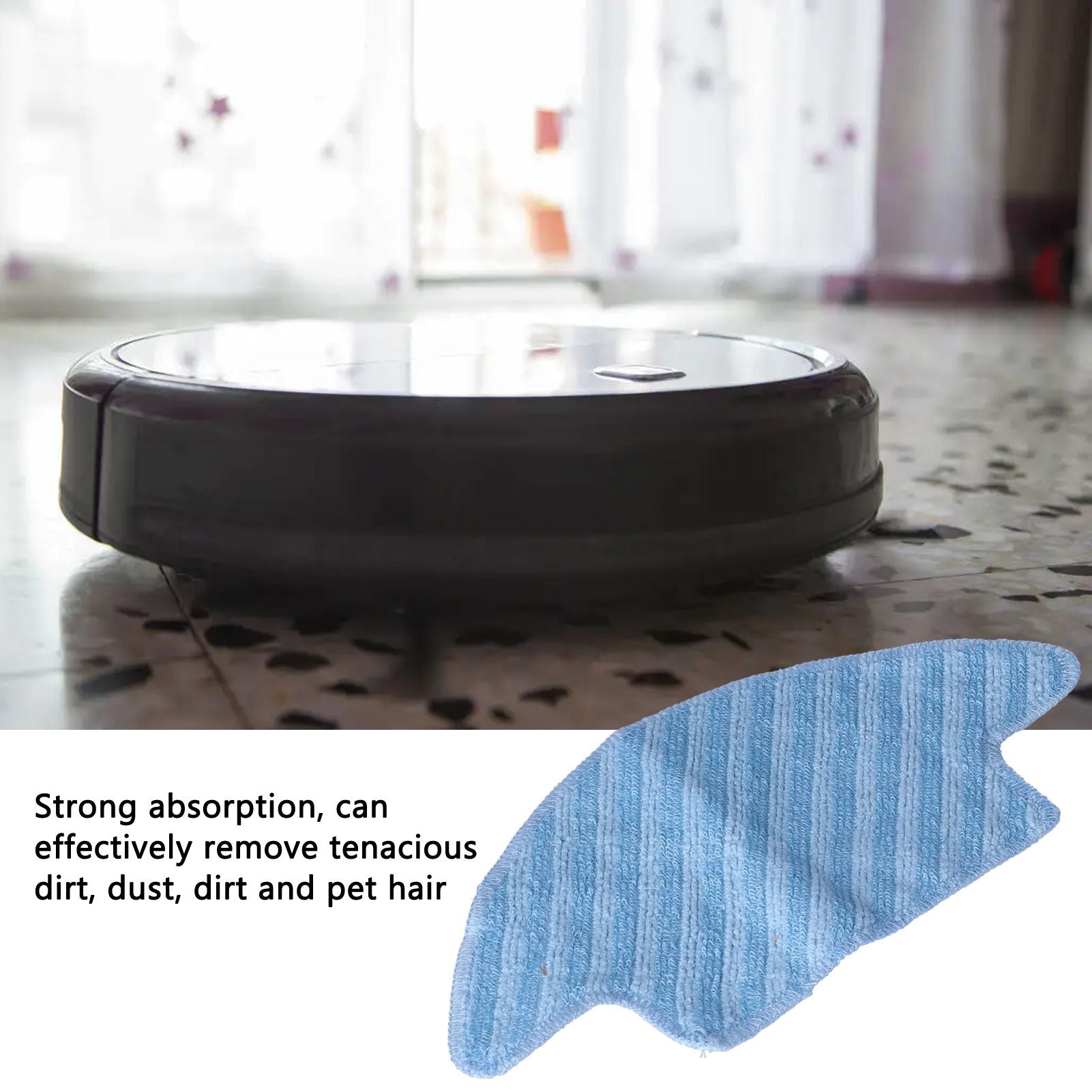 2PCS Mop Cleaning Pad Mopping Cleaning Cloth Replacement Fit for Lefant M210 M210S M210B M213 V1294-YM0523-3113210236311