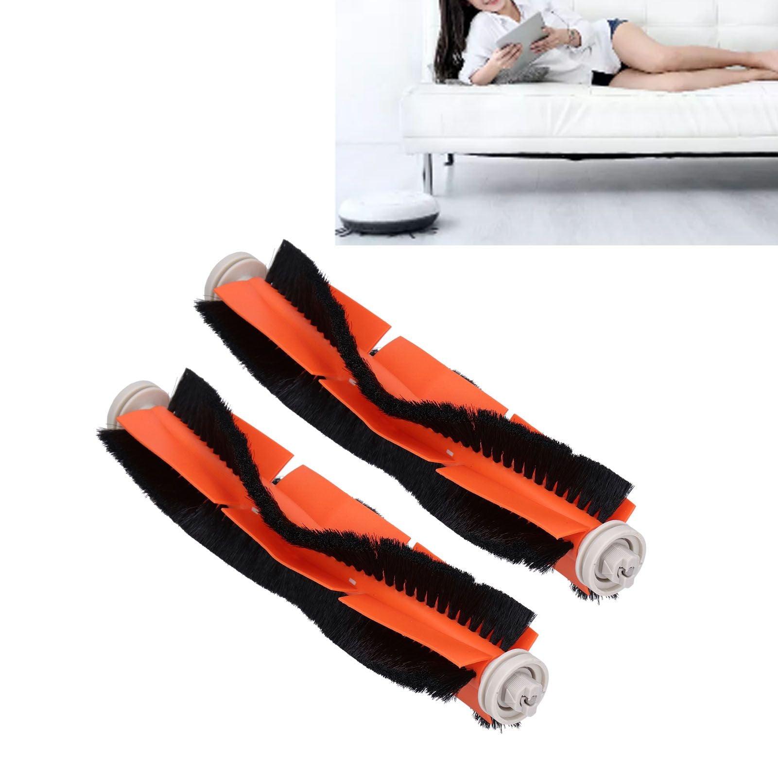 2Pcs Detachable Main Rolling Brush Replacement Fit for Xiaomi Mijia PRO Vacuum Cleaner V1294-YM0523-3113210236511