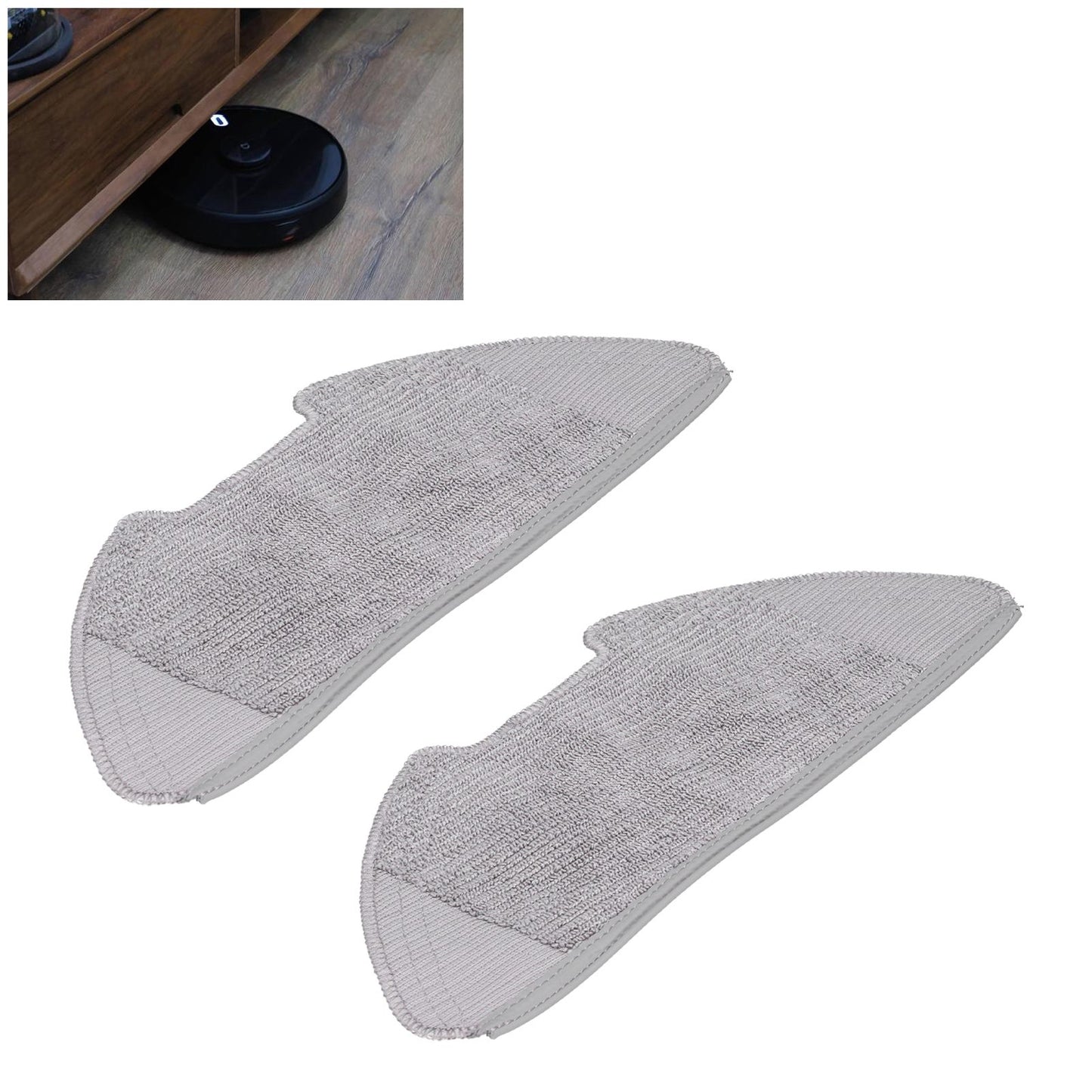 2Pcs Sweeper Mop Pad Adapted Removable High Efficient Mop Cloth Fit for Xiaomi Mijia PRO V1294-YM0523-3113210237011