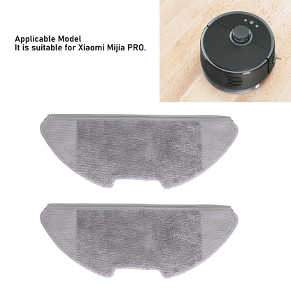 2Pcs Sweeper Mop Pad Adapted Removable High Efficient Mop Cloth Fit for Xiaomi Mijia PRO V1294-YM0523-3113210237011