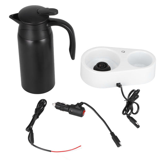 800ml Portable Electric Car Kettles Car Water Dispenser with White Base Silicone Sealing Ring Cover for V1294-YM0523-3113210237911