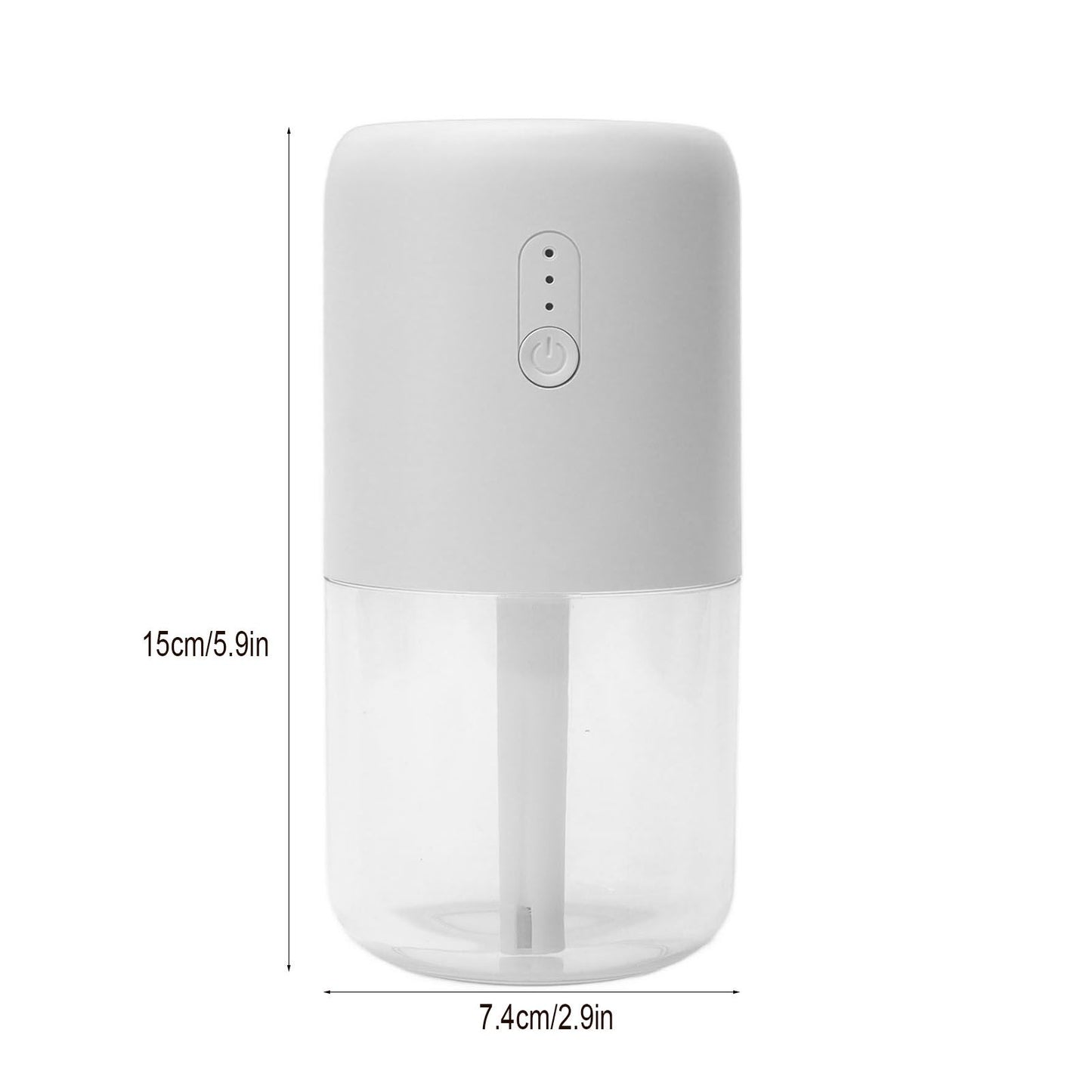 280ml Single Spray Humidifier Small Mist Quiet Operation with Warm Atmosphere Light for Car Home Office V1294-YM0523-3113210238911
