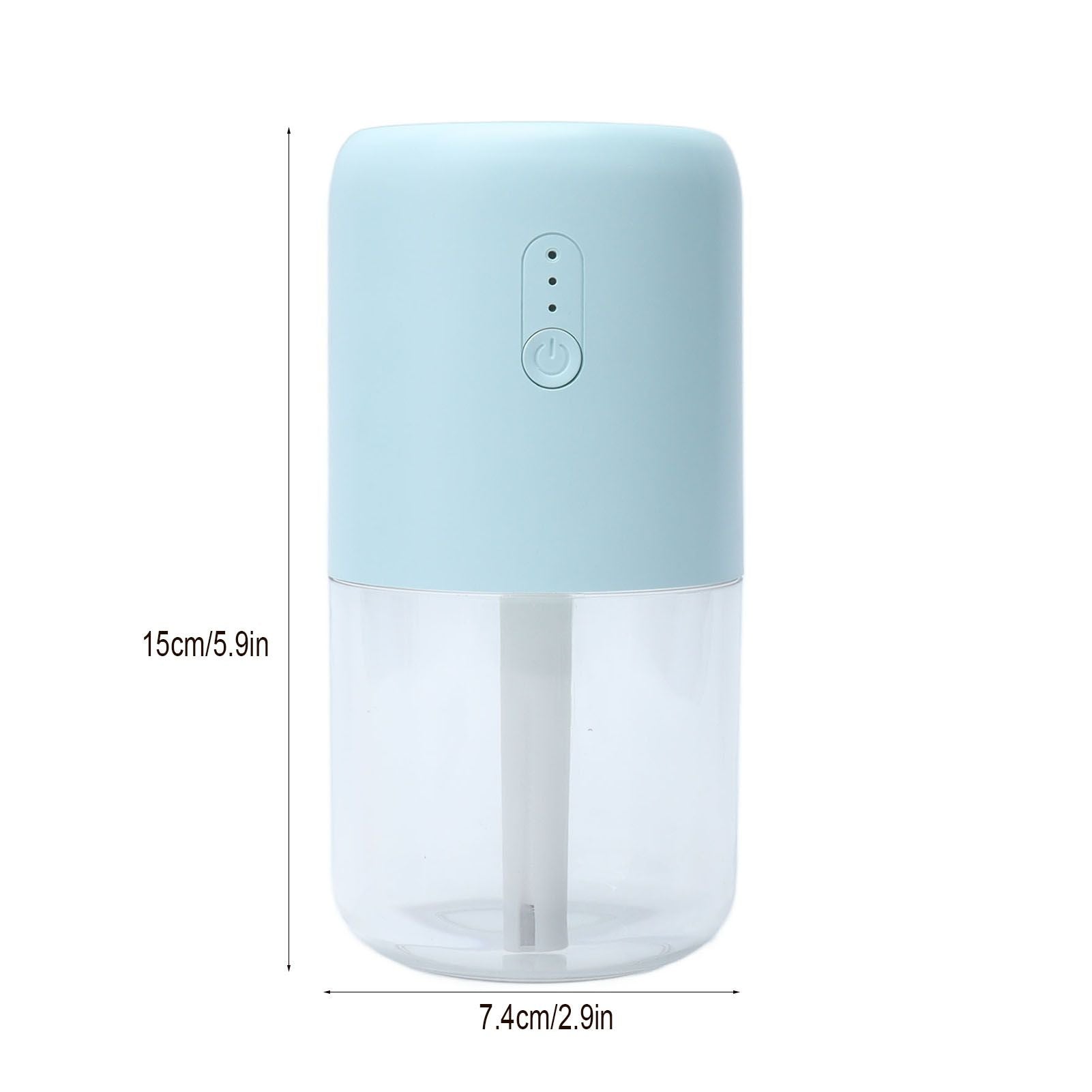 280ml Single Spray Humidifier Small Mist Quiet Operation with Warm Atmosphere Light for Car Home Office V1294-YM0523-3113210238912