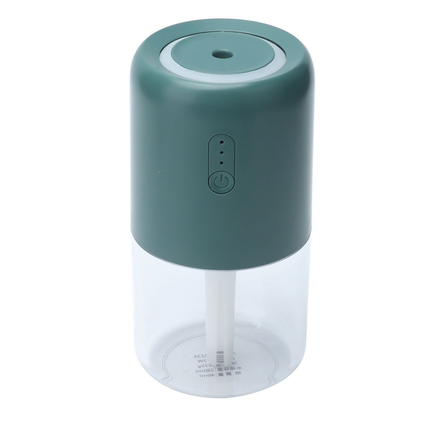 280ml Single Spray Humidifier Small Mist Quiet Operation with Warm Atmosphere Light for Car Home Office V1294-YM0523-3113210238913
