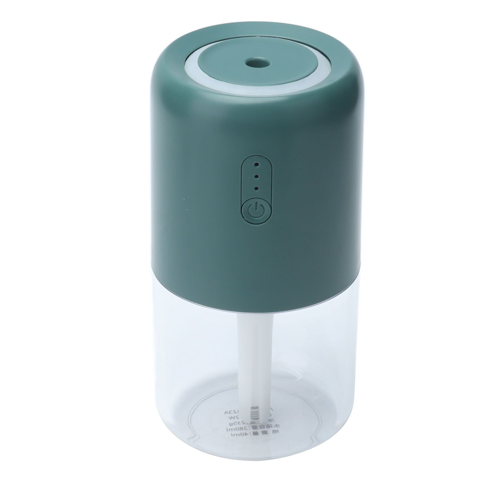 280ml Single Spray Humidifier Small Mist Quiet Operation with Warm Atmosphere Light for Car Home Office V1294-YM0523-3113210238913