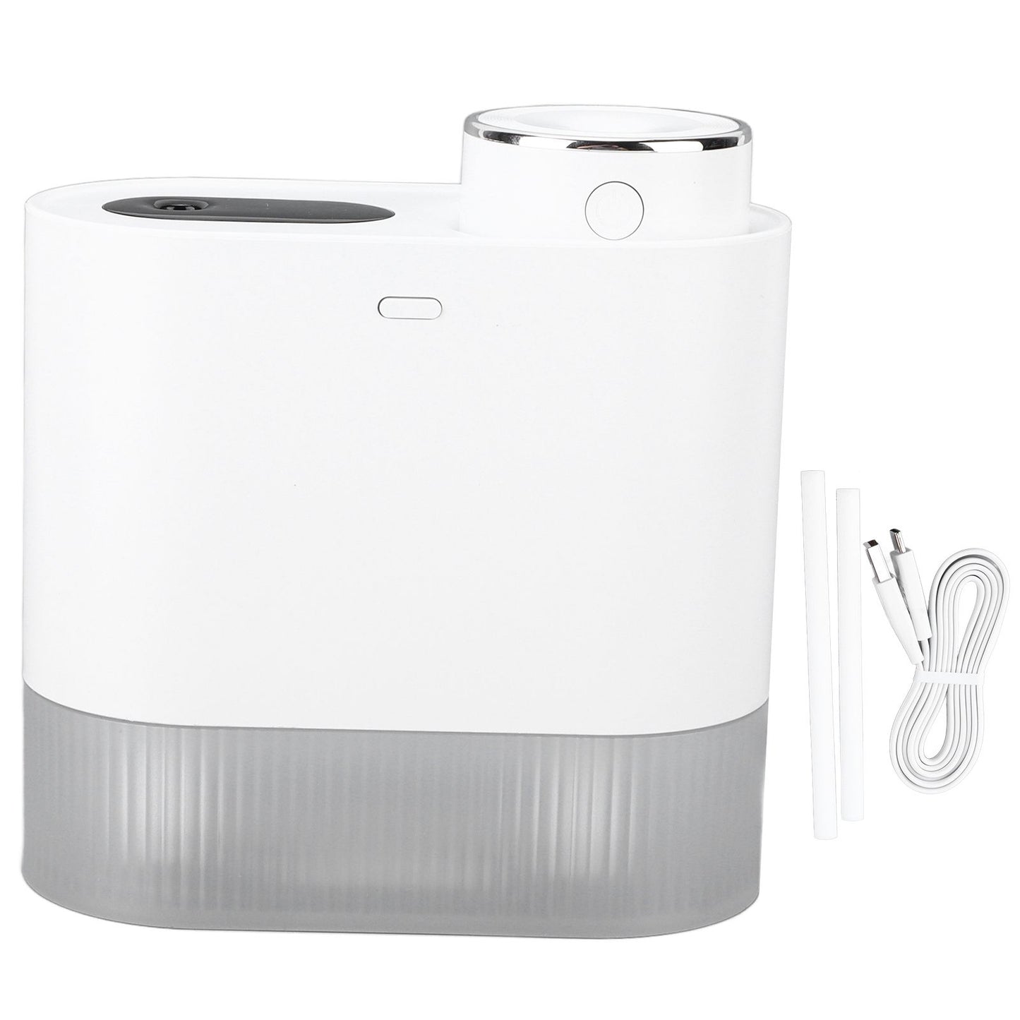 450ml Mini USB Humidifier High Capacity Double Spray Humidifier with Light for Bedroom OfficeWhite V1294-YM0523-3113210239111