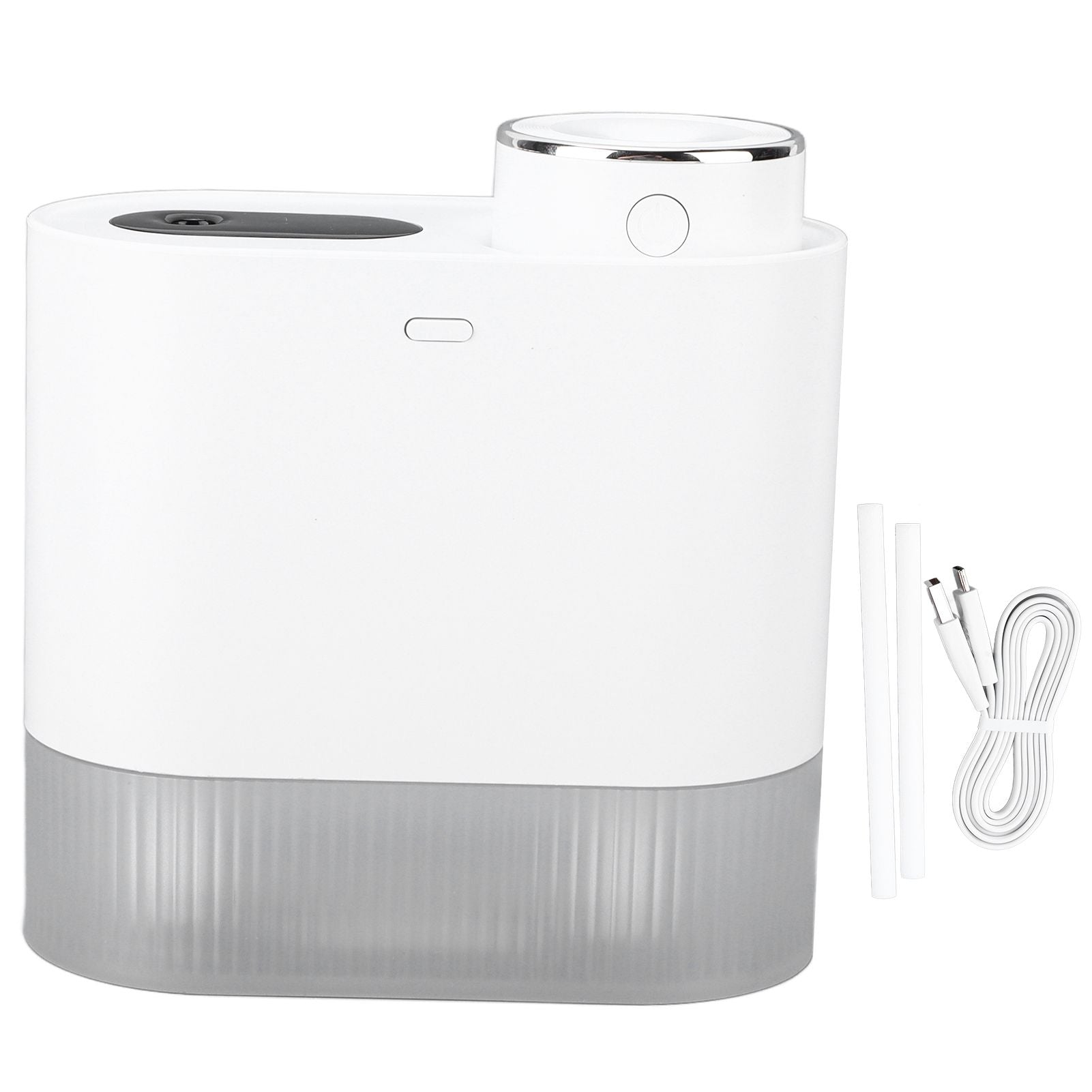 450ml Mini USB Humidifier High Capacity Double Spray Humidifier with Light for Bedroom OfficeWhite V1294-YM0523-3113210239111
