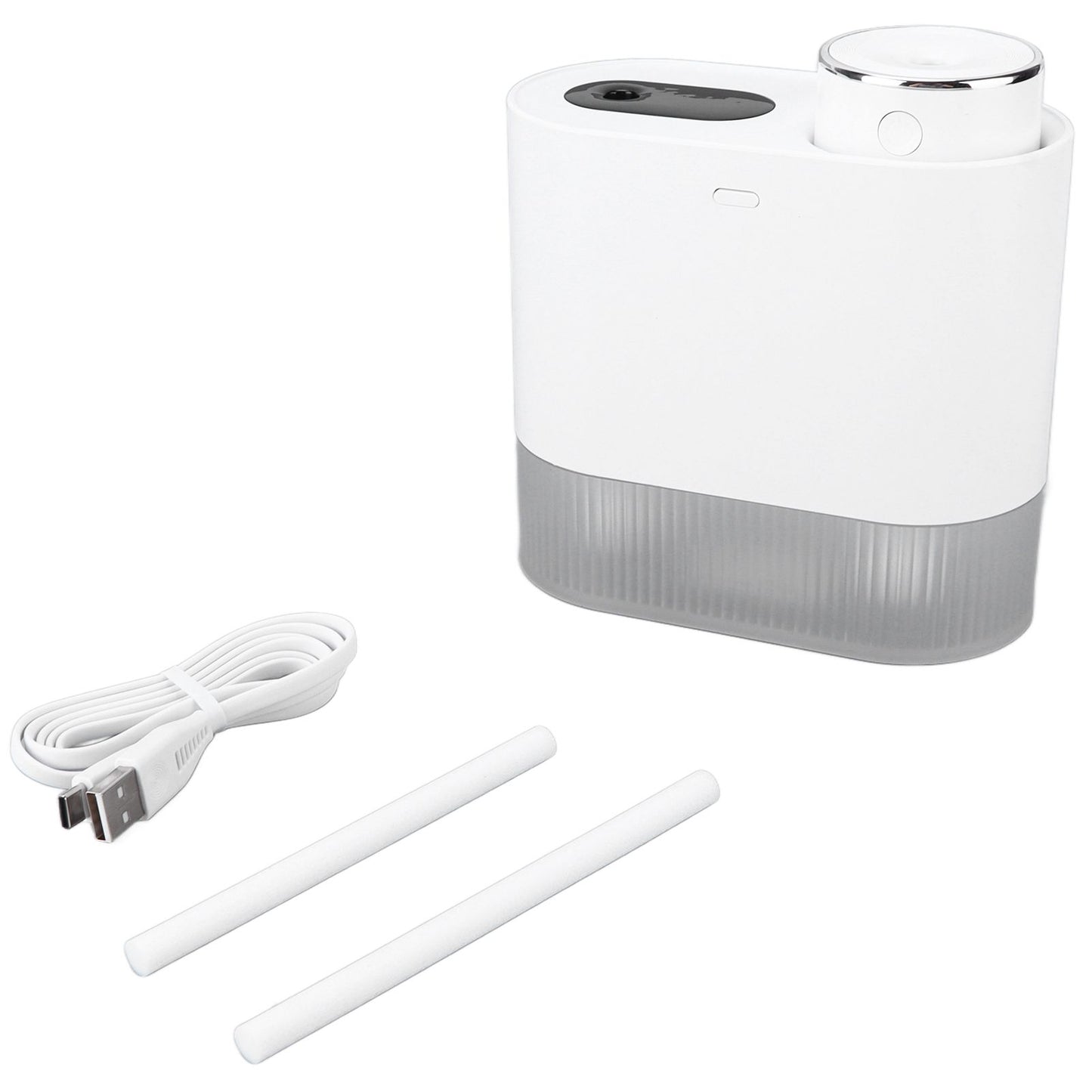 450ml Mini USB Humidifier High Capacity Double Spray Humidifier with Light for Bedroom OfficeWhite V1294-YM0523-3113210239111