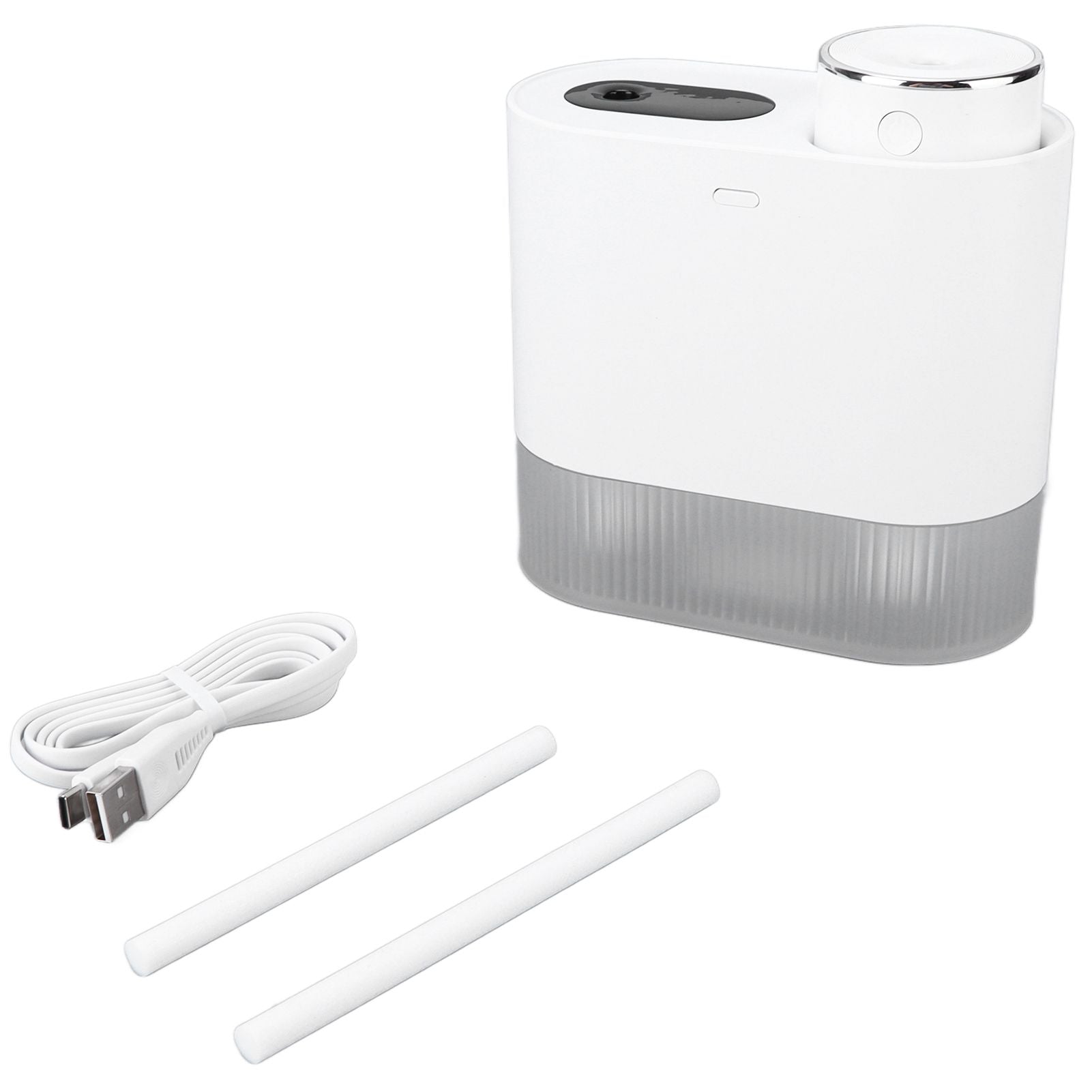 450ml Mini USB Humidifier High Capacity Double Spray Humidifier with Light for Bedroom OfficeWhite V1294-YM0523-3113210239111