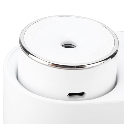 450ml Mini USB Humidifier High Capacity Double Spray Humidifier with Light for Bedroom OfficeWhite V1294-YM0523-3113210239111